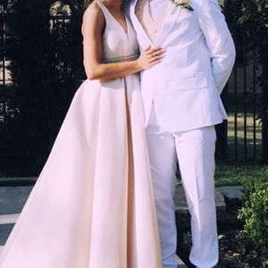 Blush prom dress